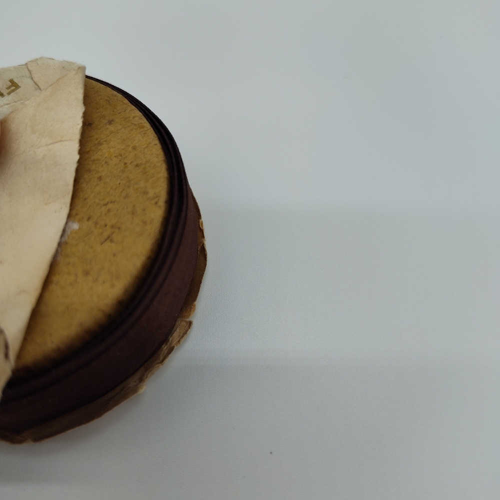Antique French Silk Ribbon 5yd Early 1900s Chocolate Brown Couture Trim - Picture 5 of 6